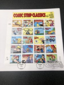 US3000 Comic Strip Classics Souvenir Page First Day Of Issue 1995 Artcraft Cover