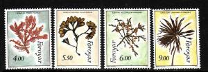 D4-Faroe Is.-Sc#296-9-unused NH set-Seaweed-1996-