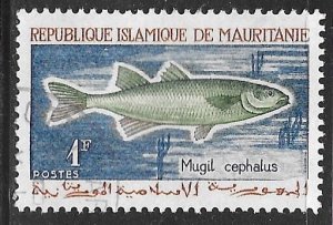 Mauritania 177: 1f Striped Mullet, used, F-VF