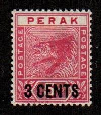 Malaya - Perak #46  Mint  Scott $4.25