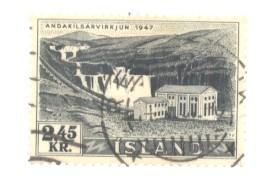 Iceland Sc 294 1956 2.45 kr Hydro Plant stamp used