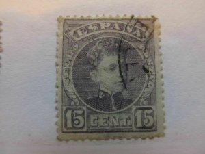 Spain Spain España Spain 1902 King Alfonso XIII 15c fine used stamp A5P1F65-