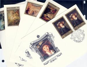 Russia, 5310-14,Paintings Set Five FDC's, **Used**