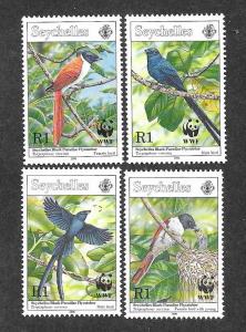 Seychelles 775-778 a-d Mint NH Flora Fauna Birds WWF!