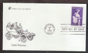 US 1832 Edith Wharton 1980 Readers Digest U/A FDC 