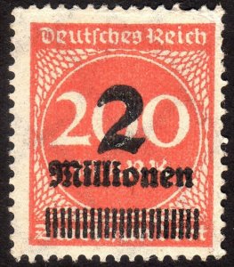 1923, Germany 2 million Mk, MNH, Sc 269, Mi 309