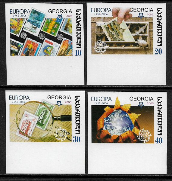 Georgia #390-3 MNH IMP. Set - Europa Stamps 50th Anniversary