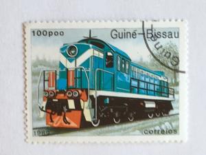 Guinea-Bissau – 1989 – Single Train Stamp – SC# 796 – Used