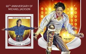 SIERRA LEONE - 2018 - Michael Jackson - Perf Souv Sheet - MNH