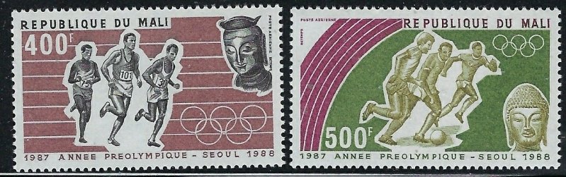 Mali C534-35 MNH 1987 Olympics (fe8007)