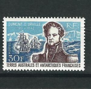 French Southern & Antarctic Terr. 30 Y&T 26 D'Urville MNH VF 1968 SCV $140.00