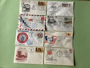 United  States Philatelic exhibitions & Fairs postal covers 8 items Ref A2127