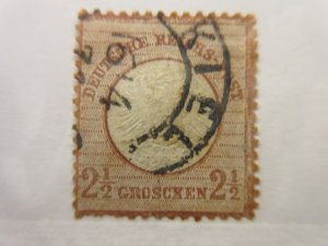 GERMANY, Scott: 19, Large Shield, USED, Lot31, Cat $67.50