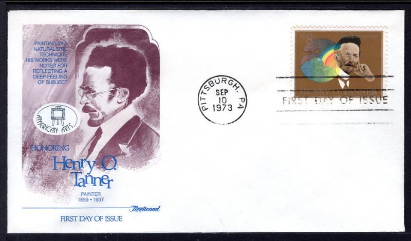 US 1486 Henry O Tanner Fleetwood U/A FDC 