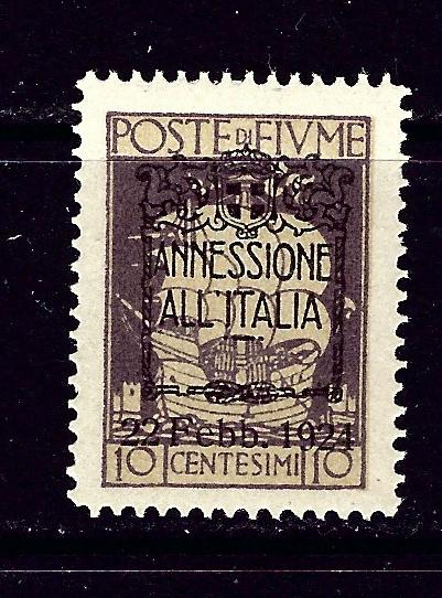 Fiume 197 MNH 1924 overprint issue