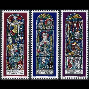 LIECHTENSTEIN 1978 - 657-9 Stained Glasses Set of 3 NH