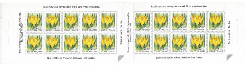 Finland 1990-99 Flower Booklet Sc 836a MNH C5