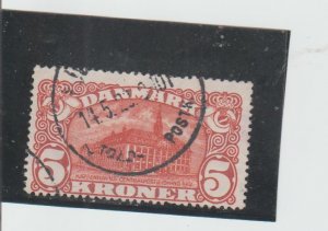 Denmark  Scott#  135  Used  (1915 General Post Office)