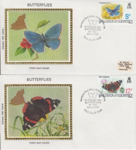 1981 Guernsey Butterflies Set of 4  (218-21) Colorano