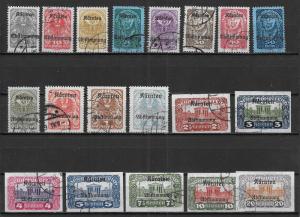 Austria B11-29 1920 Carinthia Plebiscite set Used (LL2018)