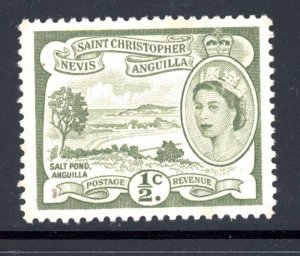 St. Kitts Nevis 120 MH 1954 1/2c