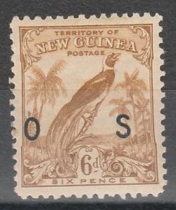 NEW GUINEA 1932 UNDATED BIRD OS 6D  