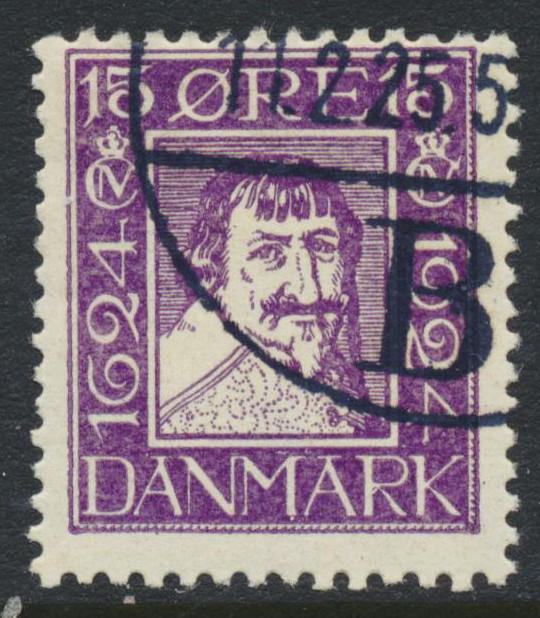 Denmark Scott 170 (AFA 138), 15ø Postal Anniversary F Used