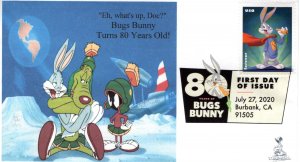 Bugs Bunny 80th Anniversary First Day Cover, with DCP, #8 of 10
