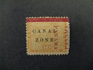 Canal Zone #13d var Mint Hinged OG p2403.4710