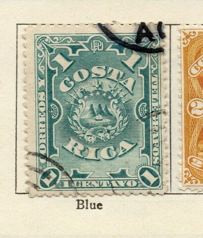 Costa Rica 1892 Early Issue Fine Used 1c. NW-113883