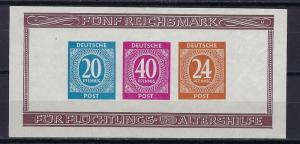 Germany AM Post Scott # B295, mint nh, s/s