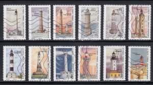 France 2019 Sc#5694-5705 Lighthouses, Guuardians of our Coasts Used