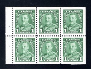 217b, Scott, 1c , VF, MNHOG, Pictorial issue, booklet pane of 6 x 1c (Bk 24),