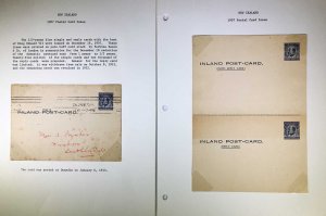 New Zealand Postal Card Collection. Exhibit Style pages 1879-1935 (14268) 