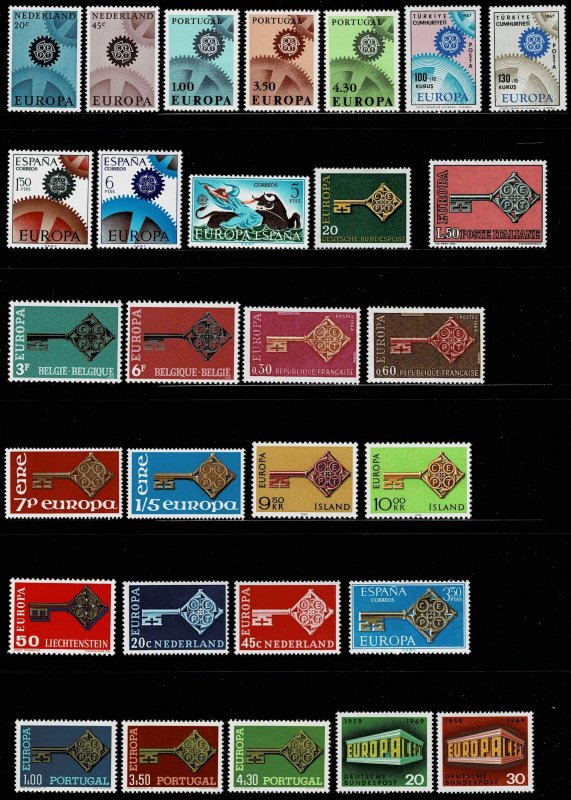 Europa C.E.P.T. MNH collection 1957 - 1973, cv. € 255,00