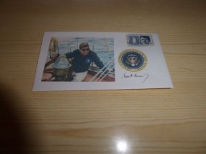 1964 John F. Kennedy JFK USA Cover preprint autograph