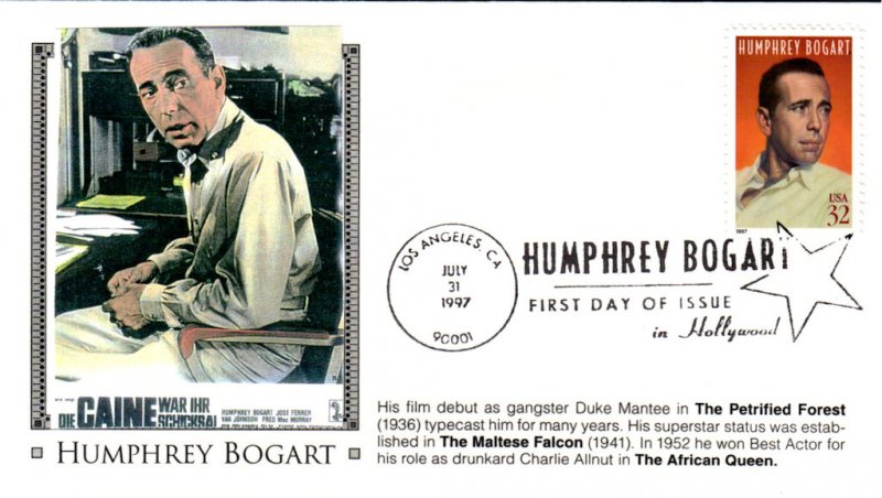 #3152 Humphrey Bogart Unknown FDC