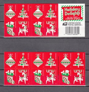 USA BOOKLET FOREVER SC# 5525-5528 HOLIDAY DELIGHTS - 20 S.A. MNH - PL# B1111