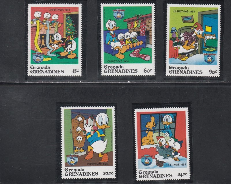 Grenada - Grenadines # 631-635, Donald Duck's Movie Scenes, NH, 1/2 Cat.