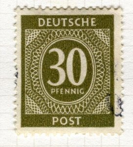 GERMANY BERLIN British/US Zone 1946 numeral issue used hinged 30pf. value