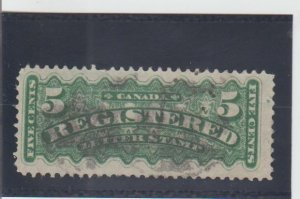 Canada  Scott#  F2  Used  (1875 Registration)