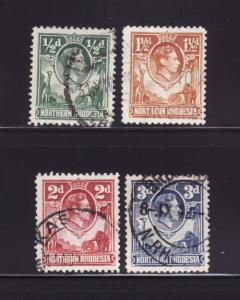 Northern Rhodesia 25, 30, 32, 34 U King George VI (A)