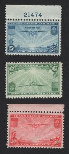 United States MINT Scott Number C20-C22  MNH  VF  #B6   - BARNEYS