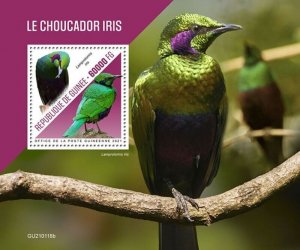 Guinea - 2021 Emerald Starling Bird - Stamp Souvenir Sheet - GU210118b