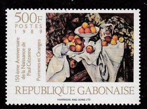 Gabon # 671, Cezanne Painting, Mint NH, 1/2 Cat.