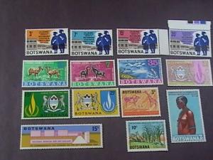 BOTSWANA # 33-46-MINT/NEVER HINGED---4 COMPLETE SETS-----1967-68