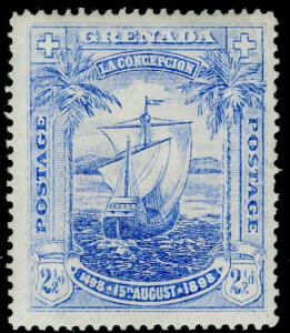 GRENADA SG56, 2½d ultramarine, M MINT. Cat £40. BLUSH PAPER.