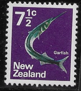 New Zealand #447  MNH. Garfish. 7 1/2c  Nice