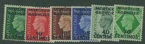 Morocco Agencies SC#83-8 King George VI, 6  Issues MH