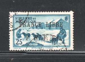 St. Pierre & Miquelon #219  XF, Used, CV$18.00 ....  6030041